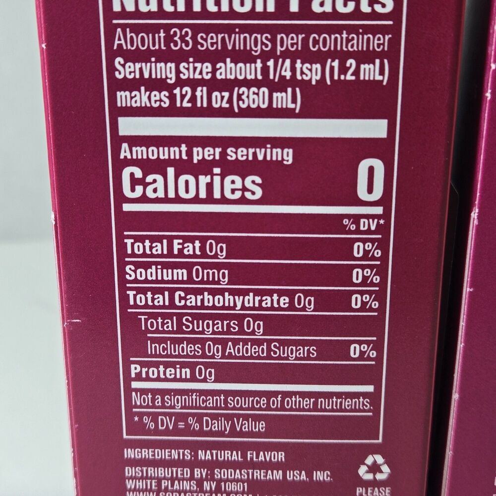 2-Pack SodaStream bubly Drops Raspberry Unsweetened Flavor Essence 1.36 fl oz - Picture 9 of 9